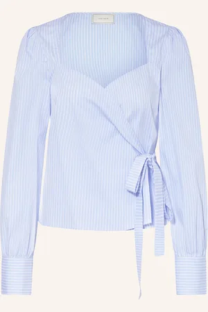 Neo Noir Wickelbluse Isabel blau