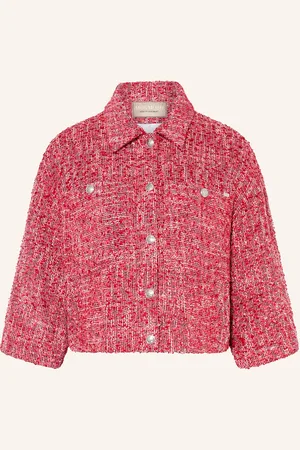 Mos Mosh Bouclé-Jacke Mmpenn Mino pink