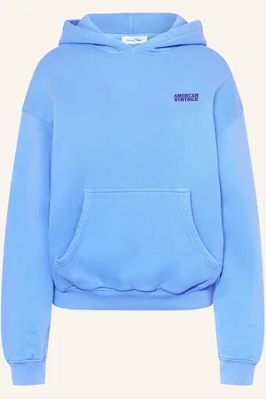 American Vintage Hoodie Izubird blau