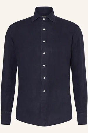 ARTIGIANO Leinenhemd Classic Fit blau