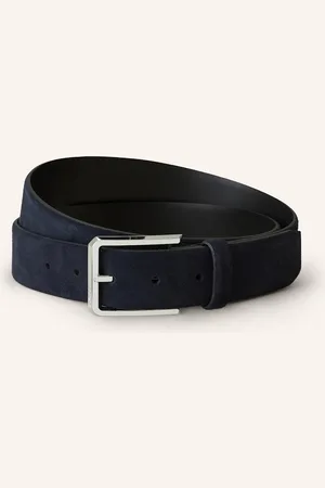 HUGO BOSS Ledergürtel Caleb blau