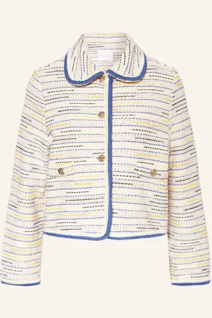 Rich & Royal Kastenjacke Mit Glitzergarn beige