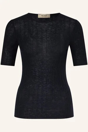 Mos Mosh Strickshirt Mmbouch Aus Cashmere blau