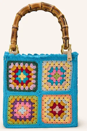 La Milanesa Shopper Crochet Small blau