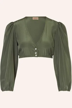 Alissa by Kinga Mathe Dirndlbluse Lea Mit 3/4-Arm gruen