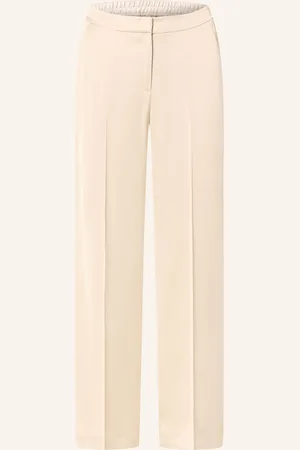 Comma, Marlenehose Aus Satin beige