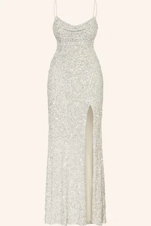 hey kyla Abendkleid Mit Pailletten silber