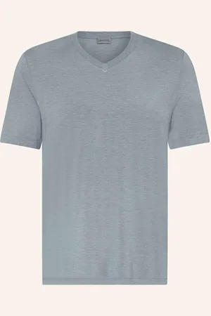 Hanro V-Shirt Casuals blau