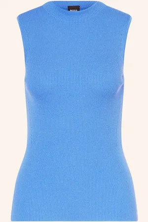 HUGO BOSS Stricktop Feskies blau