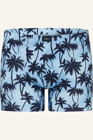 Mey Boxershorts Serie Palm Haven blau