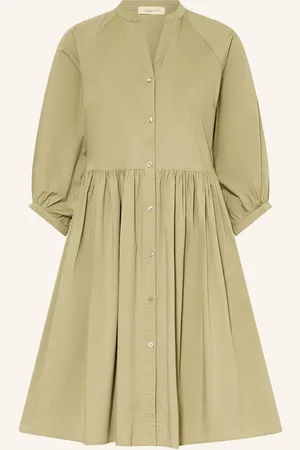 Cartoon Kleid Mit 3/4-Arm gruen