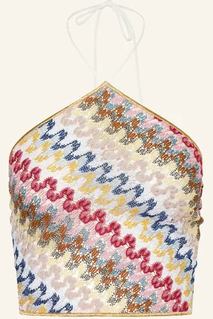 Missoni Stricktop Mit Glitzergarn pink