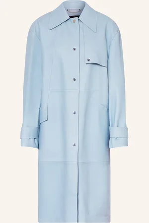 HUGO BOSS Ledermantel Sondeli blau