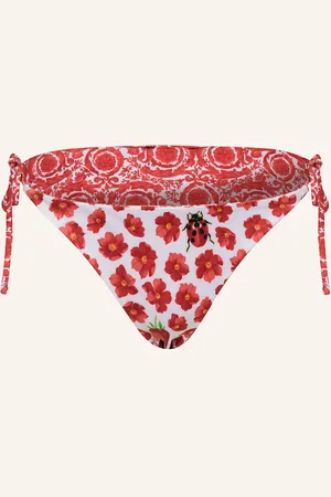 VERSACE Triangel-Bikini-Hose Zum Wenden rot