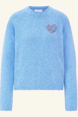 Rich & Royal Pullover Mit Glitzergarn blau