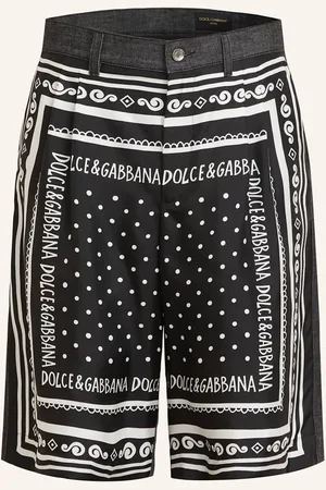 Dolce & Gabbana Shorts Im Materialmix schwarz