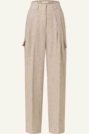 PESERICO SIGN Cargohose Aus Leinen beige