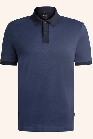 HUGO BOSS Jersey-Poloshirt Parlay blau