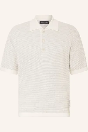 Marc O’ Polo Strick-Poloshirt weiss