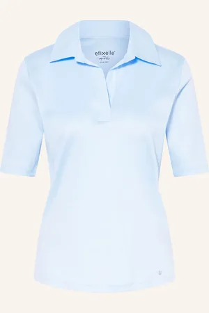 Efixelle Jersey-Poloshirt blau