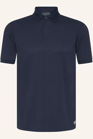 Drykorn Piqué-Poloshirt Santos blau