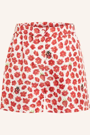 VERSACE Seidenshorts rot