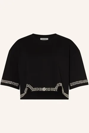 Sandro Cropped-Shirt Mit Schmucksteinen