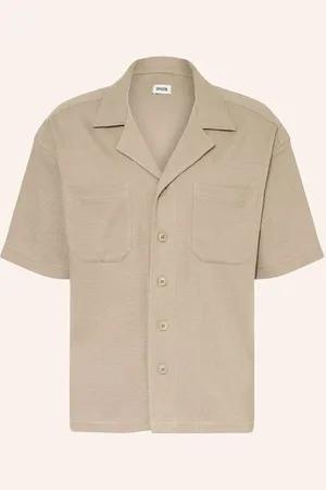 Drykorn Resorthemd Lauwrenz Comfort Fit Aus Jersey beige