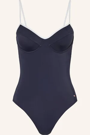Tommy Hilfiger Bügel-Badeanzug blau