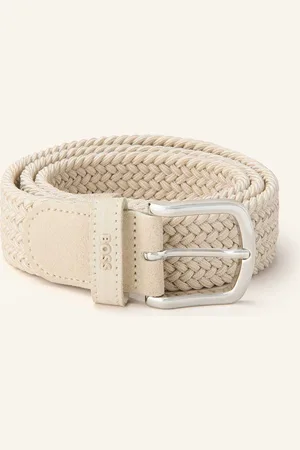 HUGO BOSS Flechtgürtel Sash beige