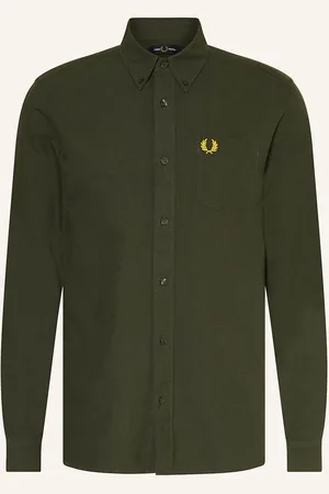 Fred Perry Hemd Regular Fit gruen