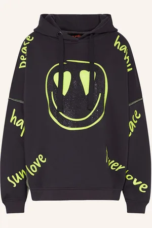 miss goodlife Hoodie Mit Schmucksteinen grau