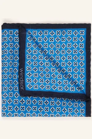 Windsor Einstecktuch Mit Seide blau