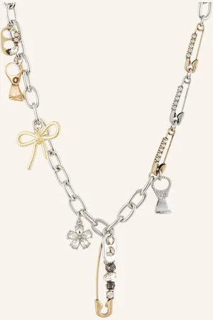 Marc Jacobs Halskette The Sticker Charm Statement Necklace gold