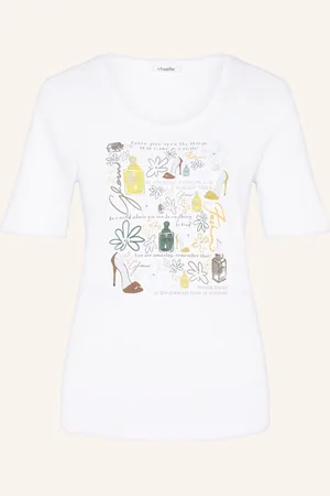 Efixelle T-Shirt Mit Schmucksteinen weiss