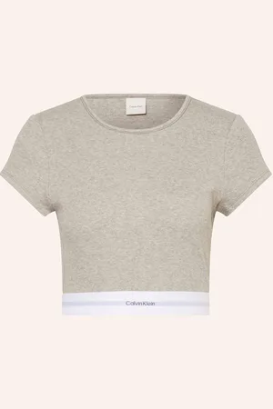 Calvin Klein Lounge-Shirt Cotton Strtech Rib grau