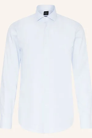 HUGO BOSS Hemd Hank Slim Fit blau