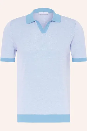 Gran Sasso Piqué-Poloshirt blau