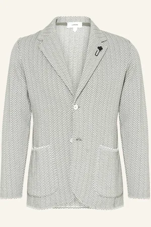 LARDINI Stricksakko Slim Fit gruen