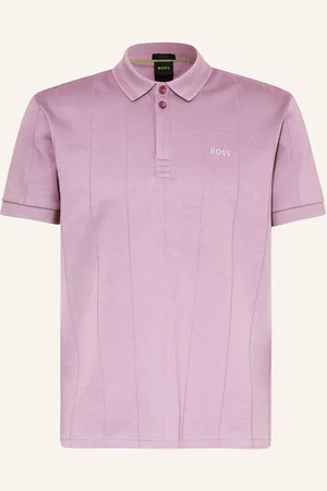 HUGO BOSS Jersey-Poloshirt Paddy Curved Regular Fit rosa