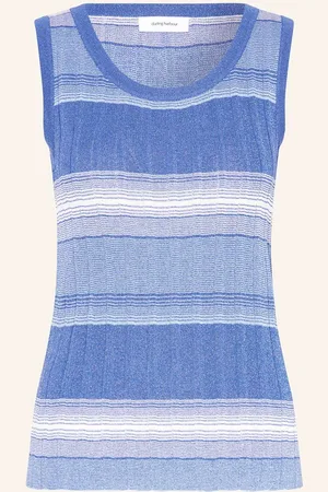 DARLING HARBOUR Stricktop Mit Glitzergarn blau
