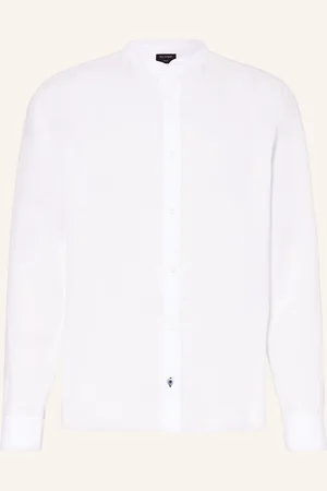 Olymp Leinenhemd Casual Regular Fit Mit Stehkragen