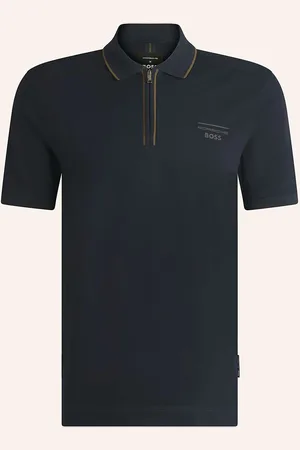HUGO BOSS Piqué-Poloshirt Paras blau