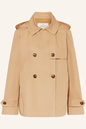 HERNO Trenchcoat Mit Abnehmbarer Kapuze braun