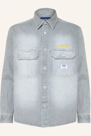 Hugo Blue Jeans-Overshirt Ebolt blau