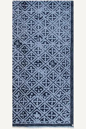 FRIENDLY HUNTING Cashmere-Schal Eyes Of Marakech blau