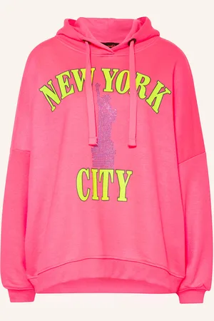miss goodlife Hoodie Mit Schmucksteinen pink