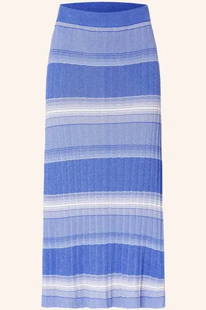 DARLING HARBOUR Strickrock Mit Glitzergarn blau