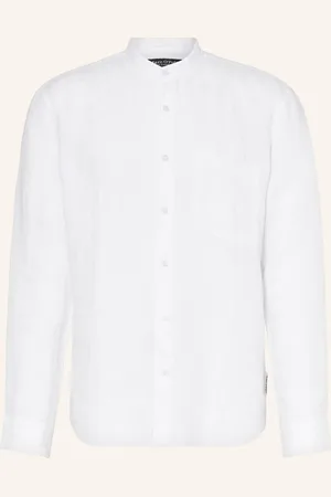Marc O’ Polo Leinenhemd Regular Fit Mit Stehkragen