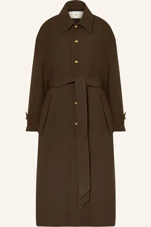 Ami Oversized-Wollmantel braun
